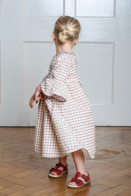 Organic Cotton Wild Cherry Pocket Dress