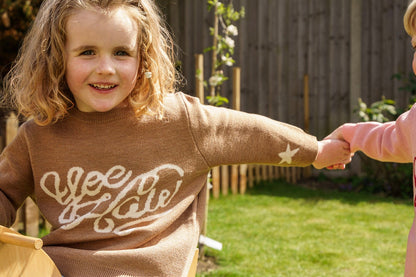 vintage inspired western cowboy knit jumper